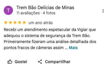 Depoimento de cliente Vigiar Sistemas